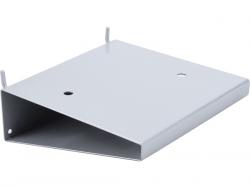 tartó polc elektromos gépekhez, perforált hátlapba szúrható, 150×150 mm