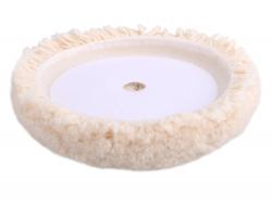polírkorong, bárányb?r (gyapjú), négyréteg?, 100%, T240, 190 mm; tengely: 22 mm + 150 mm tép?záras