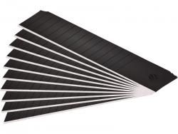 pótpenge 10 db, fekete, tripla vágóéllel; 18×100×0,7mm, SK2 acél, HRC > 67,  lézeres élezés