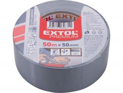 ragasztószalag textiles, szürke, 50mm×50m (hobby szalag / duckt tape)