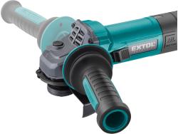 sarokcsiszológép 125mm 1550W, kefementes, szabályozható fordulatszám, lágy indítás, terhelésnél konstans fordulatszám