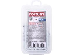 szegecsanya klt. 50 db, M4, POP-NUT, horganyzott acél, kerek, nyitott, lapos peremű, rovátkolt FORTUM