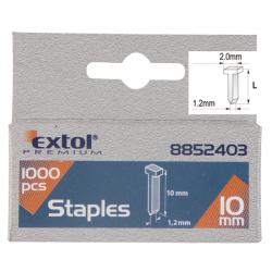 szeg fejjel profi t?z?géphez 1000db ; 10mm (2,0×1,2×0,52mm)