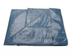 takaróponyva, vízálló, de nem UV álló; 100g/nm, 5×8m névleges méret, valós méret: 4,75×7,9m,PE, lef?z? lyukakkal