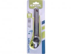 tapétavágó kés, 18mm, fémház, csavaros rögz. autolock ; bliszteren, pótpenge: 9123A (10db) 9134 (horgas törhet?-5db)