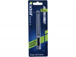 tapétavágó kés; 9mm, INOX fémházas, Auto-lock, pótpenge: 9122 (5db)