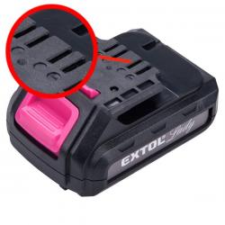 tartalék akku ÚJABB TÍPUSÚ 12V Li-ion, 402401 géphez és 402400D tölt?höz, 3 SARU; 1300mAh, töltési id?: 4,5óra