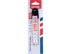 pótpenge tapétavágó késhez, 10 db, 18×100×0,5 mm, törhet?, SK4 acél, HRC >64, tripla vágóél