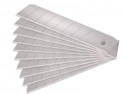 pótpenge tapétavágó késhez, 10 db, 25×126×0,7 mm, törhet?, SK4 acél, HRC >64, tripla vágóél