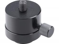 teleszkópos rúdállvány, ALU, állítható magasság: 590-3000mm, 5/8"-1/4" menetes csatlakozó, lézeres vízszintez?höz