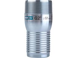 tömlőösszekötő szívókosárhoz, külső menetes, C-2" (51mm), O 60 × 115 mm, 8895101 szivattyúhoz