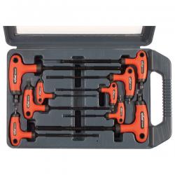 torx kulcs klt., 9db ; CV., gumírozott T-nyel?, T10×100, T15×100, T20×100, T25×150, T27×150, T30×150, T40×150, T45×200,