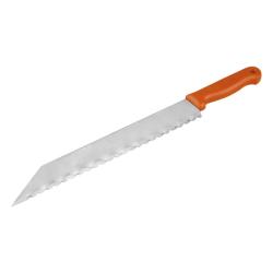 üveggyapot vágó kés, teljes/penge hossz.:480/340mm, rozsdamentes acél penge, vastagsága: 1,5mm, m?anyag nyél