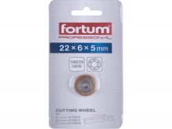 vágókerék a 4770816, 4770817, 4770818, 4770819 csempevágókhoz, titánium volfrám karbid, 22×6×5mm, csapágyas