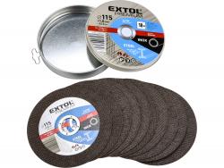 vágókorong 10 db, acélhoz/inoxhoz, kék; 115×1×22,2mm, max 13300 ford/perc, fémdobozban