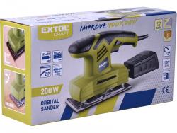 vibrációs csiszológép 200W, 90×187mm; 11000/perc, alu és tép?záras talp