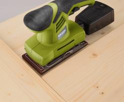 vibrációs csiszológép 200W, 90×187mm; 11000/perc, alu és tép?záras talp