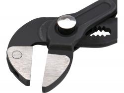 vízpumpafogó, 250mm, egyenes pofák, CrV50, max nyitás 36 mm, TPR nyél, akasztós papír szerszámtartó