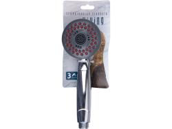 zuhanyfej, 3 funkciós, 70 mm, fényes